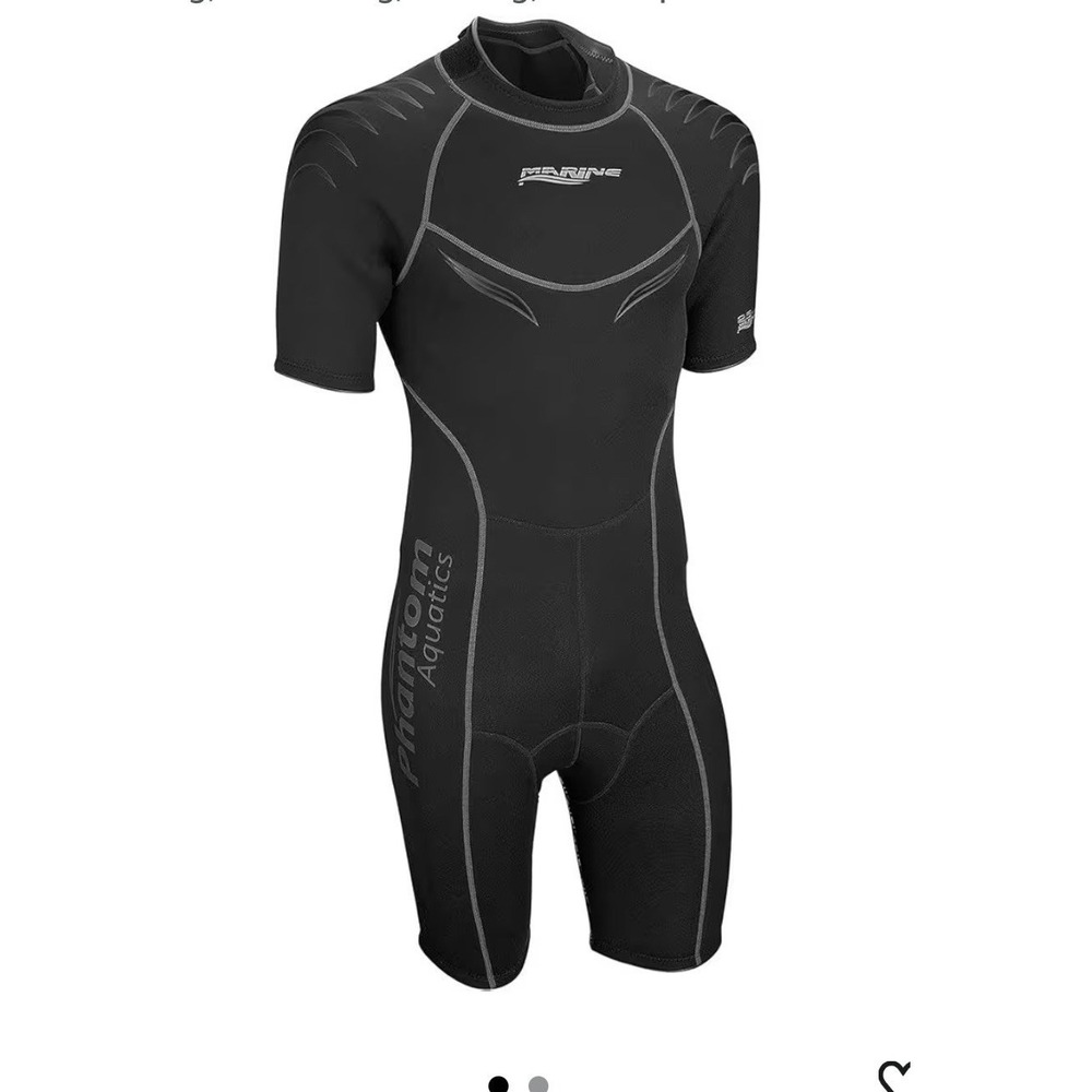 Phantom Aquatics‎ Wet Suit Neoprene 2.5mm Marine 2.5mm Shorty Wetsuit Med